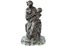 Antique European Bronze Mother and Child bonding - Estate Fresh Austin