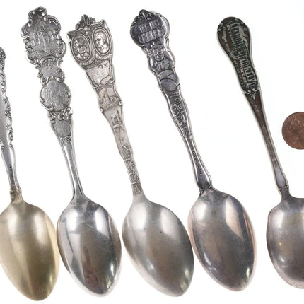 Antique Exposition Spoon collection 1893, 1904, 1915 - Estate Fresh Austin