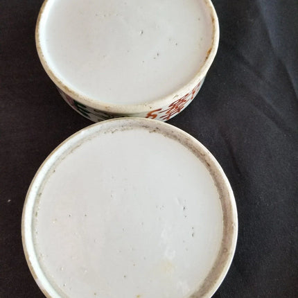 Antique Famille Rose Stacking box Set Teacher, Children, Double Happiness Qing - Estate Fresh Austin