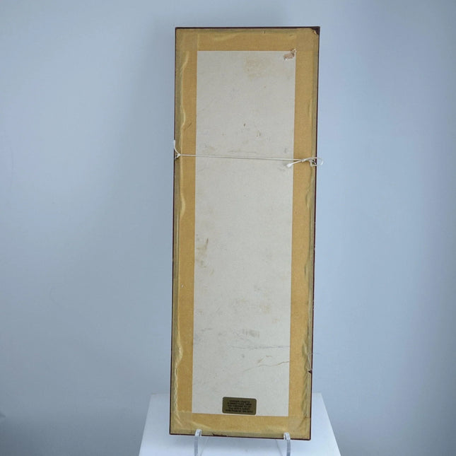 Antique French Faience/Delft Blue Hand Painted Horseman Tiles in Frame - Estate Fresh Austin