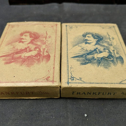 Antique Gambling Whist Set in Mother of Pearl Marquetry Box Nelson's Victory Cli - Estate Fresh Austin