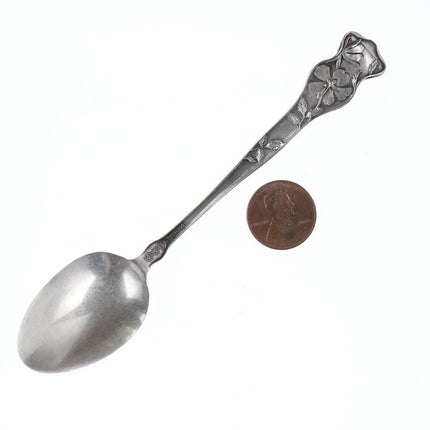 Antique Gold Miner's Portland Mine Cripple Creek Colorado Sterling Souvenir spoo - Estate Fresh Austin