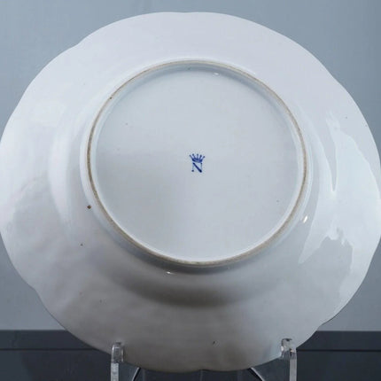 Antique Hand Painted High Relief Dresden Service plate - Estate Fresh Austin