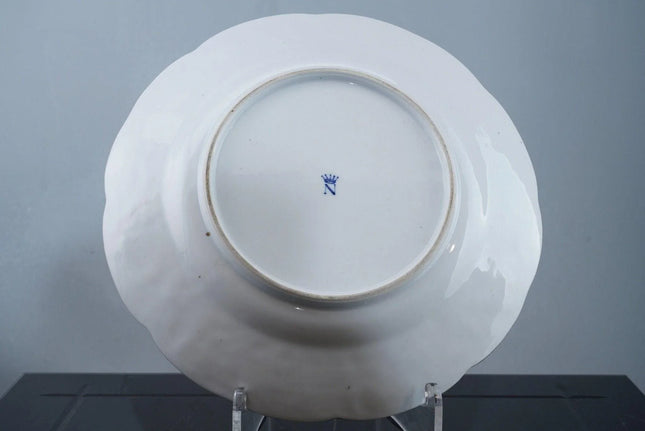 Antique Hand Painted High Relief Dresden Service plate - Estate Fresh Austin