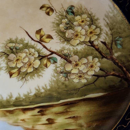 Antique Hand Painted Porcelain Dessert Set 13pc 1850's - Estate Fresh Austin