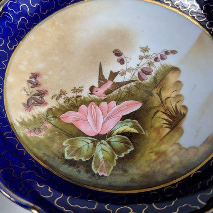 Antique Hand Painted Porcelain Dessert Set 13pc 1850's - Estate Fresh Austin