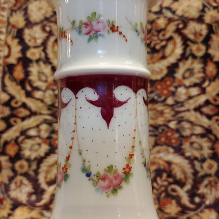 Antique Hookah Base Ornate Early 19th Century Hand Painted Porcelain - Estate Fresh Austin