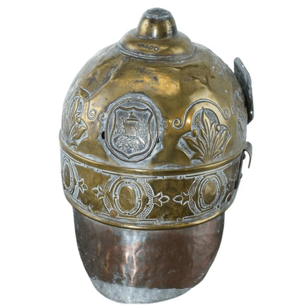 Antique Hussar/Fireman Brass helmet - Estate Fresh Austin