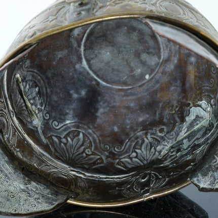 Antique Hussar/Fireman Brass helmet - Estate Fresh Austin