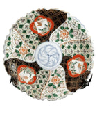 Antique Imari Charger with Unusual Scalloped Edge 19th century 10 5/8