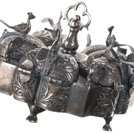 Antique Indian Silver Spice Box - Estate Fresh Austin