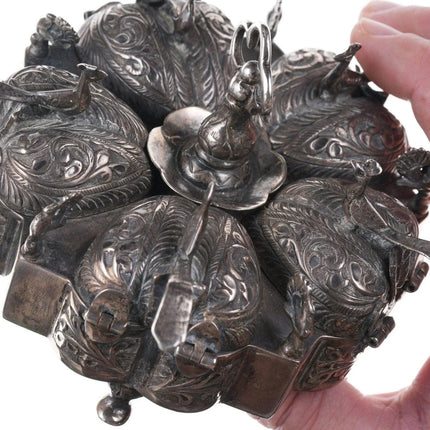 Antique Indian Silver Spice Box - Estate Fresh Austin