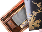 Antique Japanese Black-Lacquer Suzuribako (Writing Box) and Cover, late Meiji or - Estate Fresh Austin