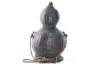 Antique Japanese Calabash Sake Bottle Hyotan Natural Gourd with Woven basket ext - Estate Fresh Austin