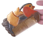 Antique Japanese Mandarin Duck form Kushi Comb - Estate Fresh Austin
