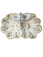 Antique KPM Handled Lobster Dish Hand Painted Blue with Heavy Gold Old Paris Sty - Estate Fresh Austin