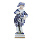 Antique Ludwigsburg porcelain figure man with birdcage - Estate Fresh Austin