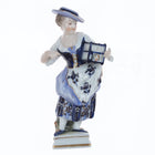 Antique Ludwigsburg porcelain figure woman with birdcage - Estate Fresh Austin