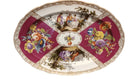 Antique Meissen Platter with Dresden Style hand Painted Portrait Courting Scenes - Estate Fresh Austin
