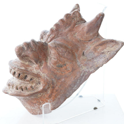 Antique Mexican Terracotta Goblin Mold for Papier Mache Dance Masks - Estate Fresh Austin