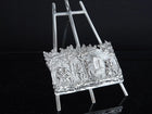 Antique Miniature Sterling Repousse Plaque on Easel - Estate Fresh Austin