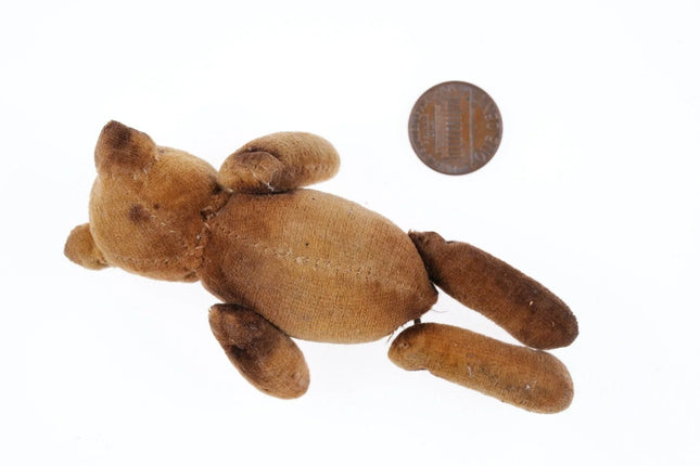 Antique Miniature Teddy bear excelsior filled - Estate Fresh Austin