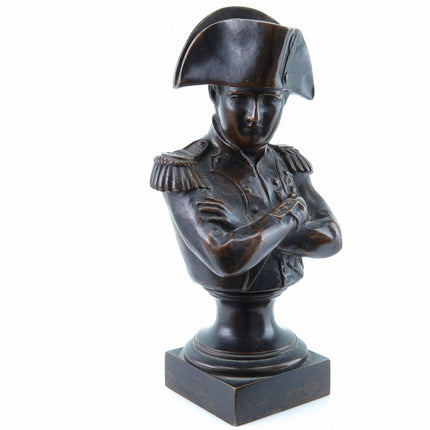 Antique Napoleon Bronze Statue Paperweight 19th Century Signed Maton - Estate Fresh Austin