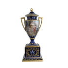 Antique Royal Vienna Style Urn Hand Painted Artist Signed Portrait with heavy go - Estate Fresh Austin