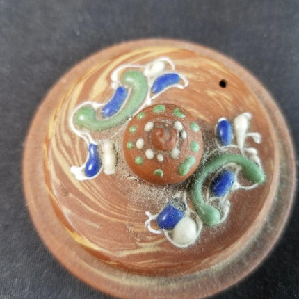 Antique Small Japanese Teapot Red Clay Moriage Satsuma Decoration Marbelized unu - Estate Fresh Austin