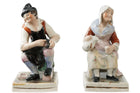 Antique Staffordshire Cobbler and Wife bookend figures - Estate Fresh Austin