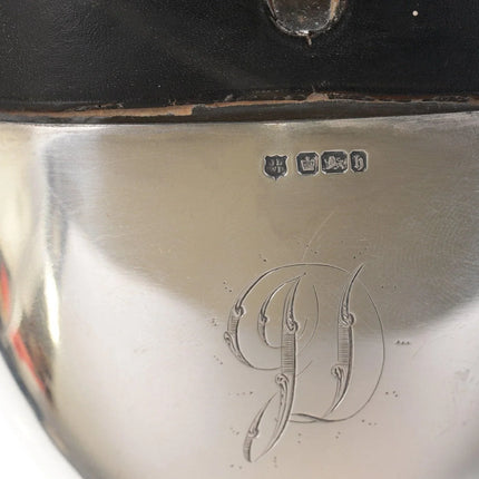 Antique Sterling silver over glass flask - Estate Fresh Austin