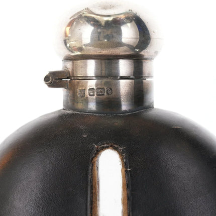 Antique Sterling silver over glass flask - Estate Fresh Austin