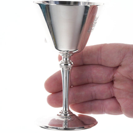 Antique Tiffany Sterling Armorial silver wine Goblet(s) (Multiple available) - Estate Fresh Austin