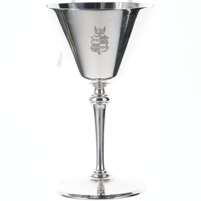 Antique Tiffany Sterling Armorial silver wine Goblet(s) (Multiple available) - Estate Fresh Austin