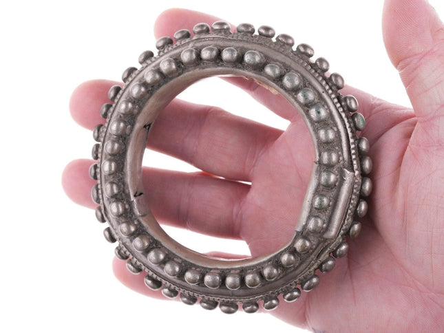 Antique Tribal silver bracelet - Estate Fresh Austin