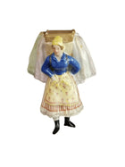 Antique Vienna Figure Lace woman Laundress Meissen KPM style Impressed Shield Ma - Estate Fresh Austin