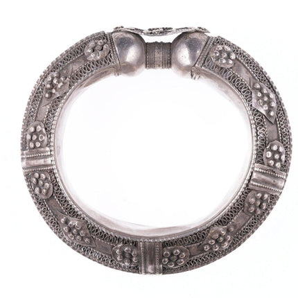 Antique Yemenite Silver filigree bracelet b - Estate Fresh Austin