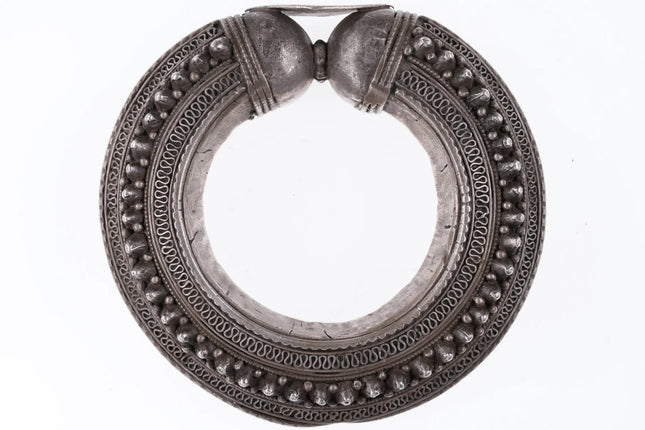 Antique Yemenite Silver filigree Bracelet - Estate Fresh Austin