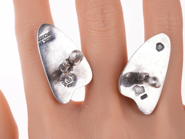 Antonio Pineda (1919-2009) Los Castillo Modernist space age sterling cufflinks - Estate Fresh Austin