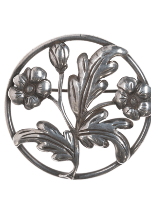 Antonio Pineda (1919 - 2009) Taxco 980 silver flower pin - Estate Fresh Austin