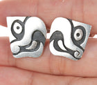 Antonio Pineda (1919-2009) Taxco Modernist Sterling Macaw cufflinks - Estate Fresh Austin