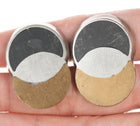 Antonio Pineda (1919-2009) Taxco Modernist Sterling Mixed metals cufflinks - Estate Fresh Austin