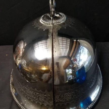 Armorial Silver Mitchell Crest Deo Favente Silverplate Wall Sconces made from an - Estate Fresh Austin