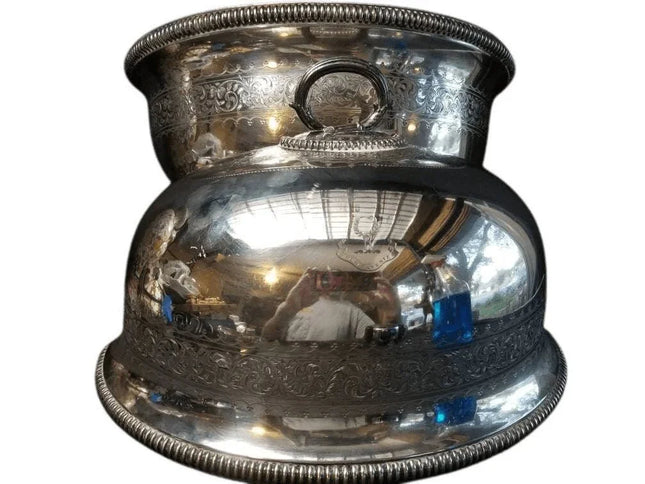 Armorial Silver Mitchell Crest Deo Favente Silverplate Wall Sconces made from an - Estate Fresh Austin