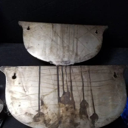 Armorial Silver Mitchell Crest Deo Favente Silverplate Wall Sconces made from an - Estate Fresh Austin