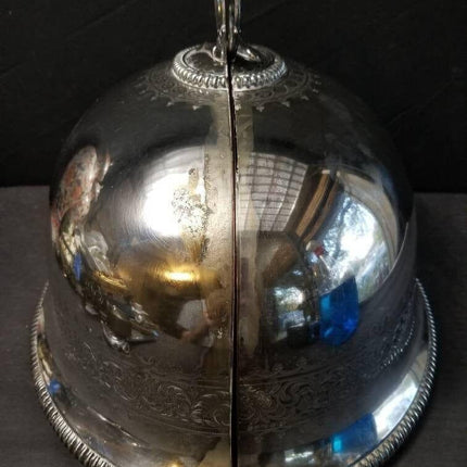 Armorial Silver Mitchell Crest Deo Favente Silverplate Wall Sconces made from an - Estate Fresh Austin