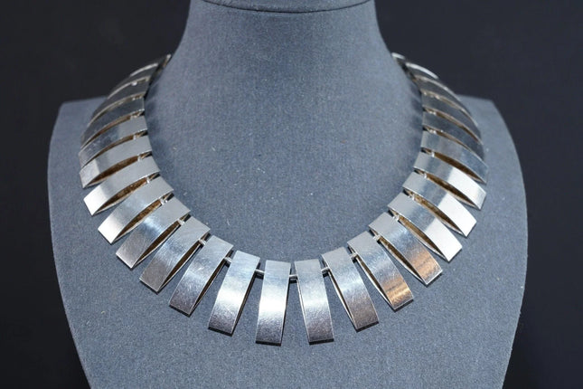 Arno Malinowski (1899-1976) Georg Jensen Mid Century Modern Sterling Necklace - Estate Fresh Austin