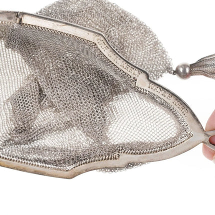 Art Deco Sterling mesh handbag - Estate Fresh Austin