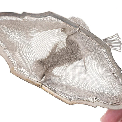 Art Deco Sterling mesh handbag - Estate Fresh Austin