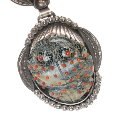 Art Tafoya Yaqui sterling frog fetish pendant - Estate Fresh Austin